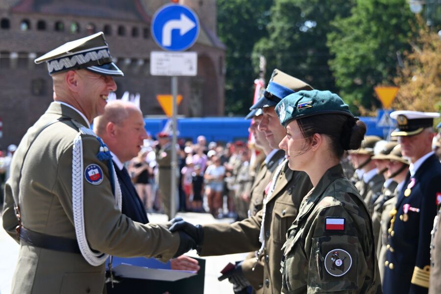 Krakowskie obchody Święta Wojska Polskiego. Fot. Janusz Ślęzak (IPN)