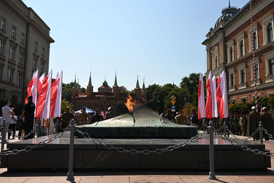 Krakowskie obchody Święta Wojska Polskiego. Fot. Janusz Ślęzak (IPN)
