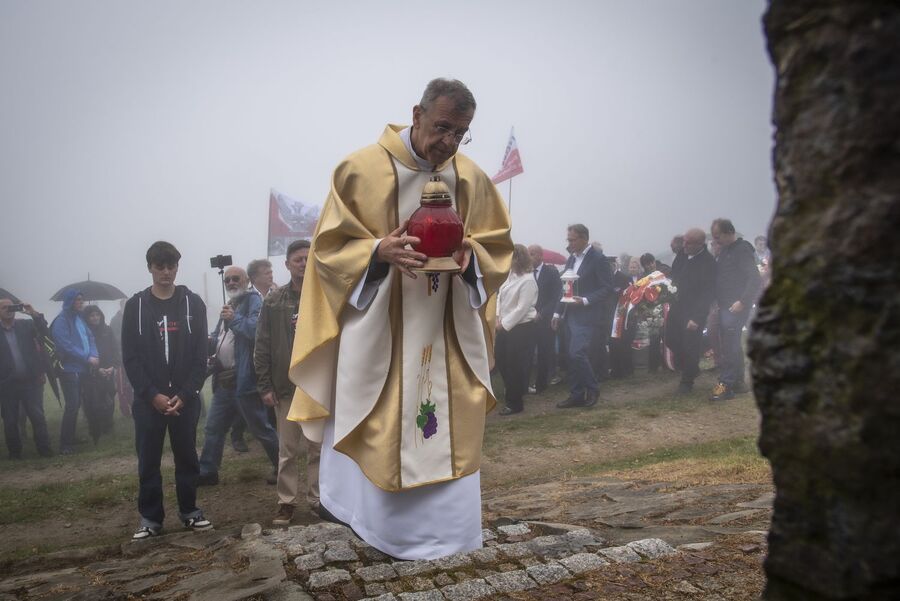 Uroczystość na Hali Łabowskiej. Fot. Agnieszka Masłowska (IPN)