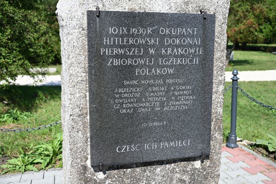 Uczciliśmy pamięć ofiar pierwszej niemieckiej zbiorowej egzekucji w Krakowie. Fot. Janusz Ślęzak (IPN)