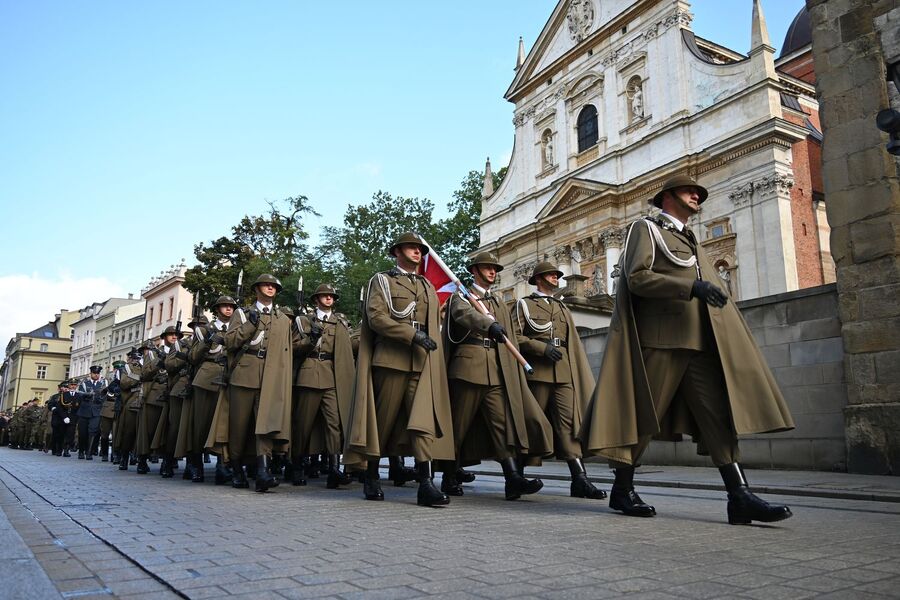 Krakowskie uroczystości w 86. rocznicę agresji Związku Sowieckiego na Polskę. Fot. Janusz Ślęzak (IPN)