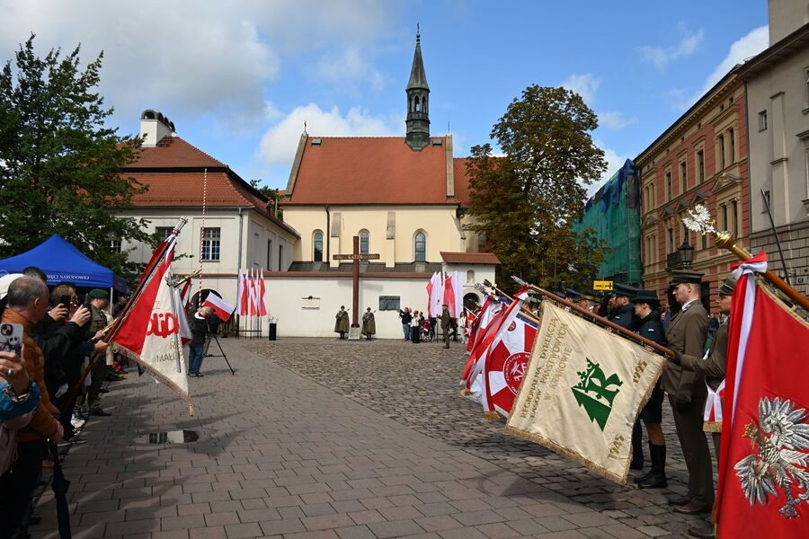 Krakowskie uroczystości w 86. rocznicę agresji Związku Sowieckiego na Polskę. Fot. Janusz Ślęzak (IPN)