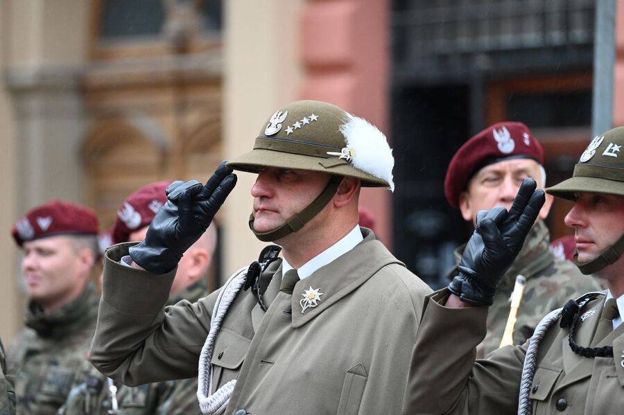 Krakowskie uroczystości w 86. rocznicę agresji Związku Sowieckiego na Polskę. Fot. Janusz Ślęzak (IPN)