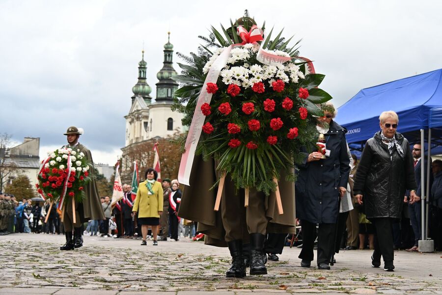Krakowskie uroczystości w 86. rocznicę agresji Związku Sowieckiego na Polskę. Fot. Janusz Ślęzak (IPN)