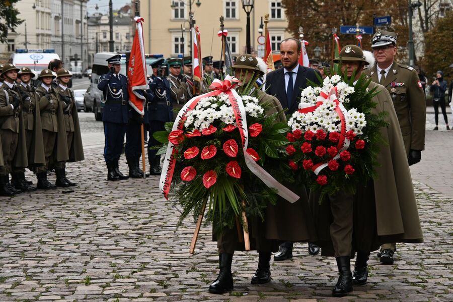 Krakowskie uroczystości w 86. rocznicę agresji Związku Sowieckiego na Polskę. Fot. Janusz Ślęzak (IPN)