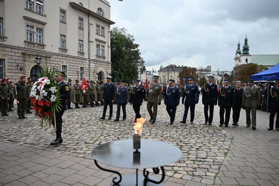 Krakowskie uroczystości w 86. rocznicę agresji Związku Sowieckiego na Polskę. Fot. Janusz Ślęzak (IPN)