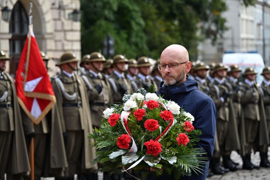 Krakowskie uroczystości w 86. rocznicę agresji Związku Sowieckiego na Polskę. Fot. Janusz Ślęzak (IPN)