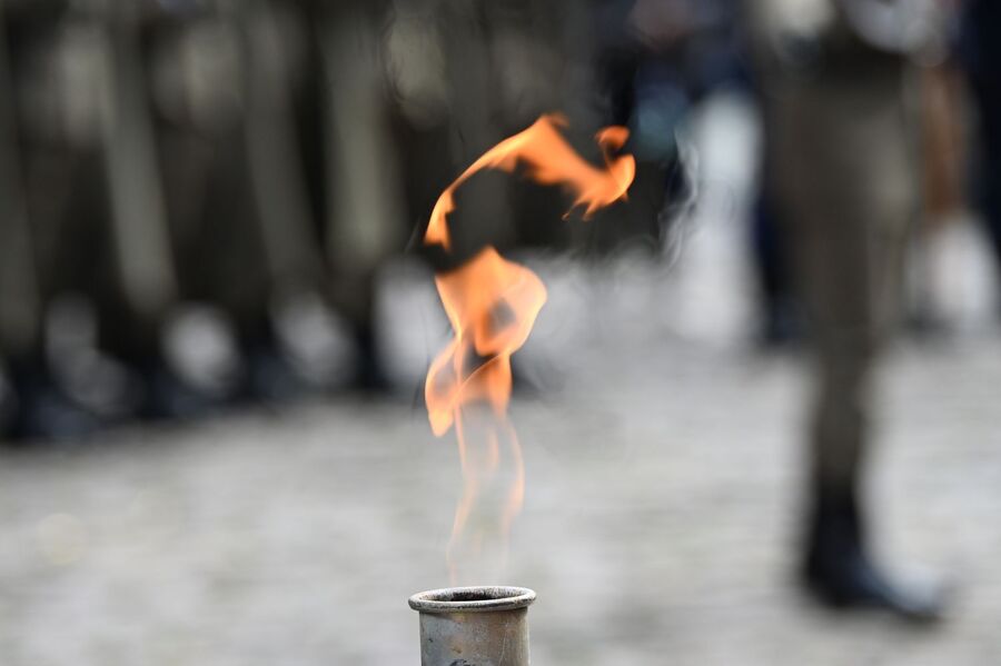 Krakowskie uroczystości w 86. rocznicę agresji Związku Sowieckiego na Polskę. Fot. Janusz Ślęzak (IPN)