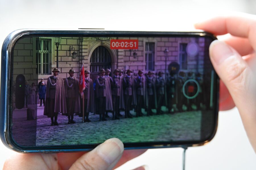 Krakowskie uroczystości w 86. rocznicę agresji Związku Sowieckiego na Polskę. Fot. Janusz Ślęzak (IPN)