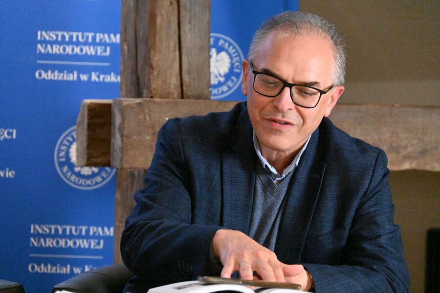 Spotkanie Krakowskiej Loży Historii Współczesnej. Fot. Kamil Szkaradek (IPN)