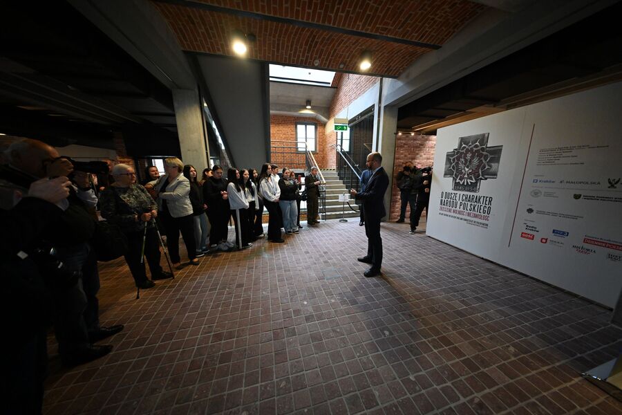 Otwarcie wystawy „O duszę i charakter Narodu Polskiego. Zrzeszenie Wolność i Niezawisłość”. Fot. Żaneta Wierzgacz (IPN)