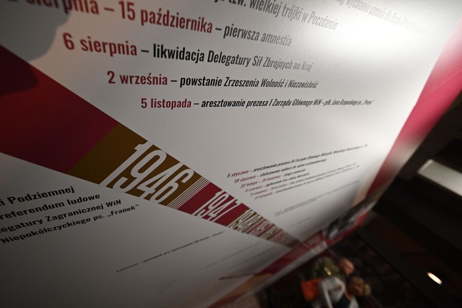 Otwarcie wystawy „O duszę i charakter Narodu Polskiego. Zrzeszenie Wolność i Niezawisłość”. Fot. Żaneta Wierzgacz (IPN)