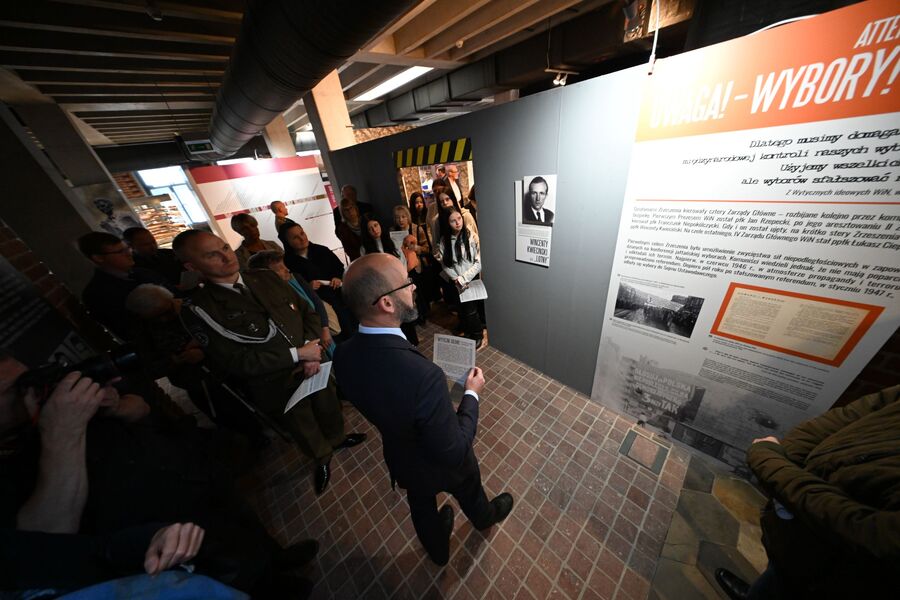 Otwarcie wystawy „O duszę i charakter Narodu Polskiego. Zrzeszenie Wolność i Niezawisłość”. Fot. Żaneta Wierzgacz (IPN)