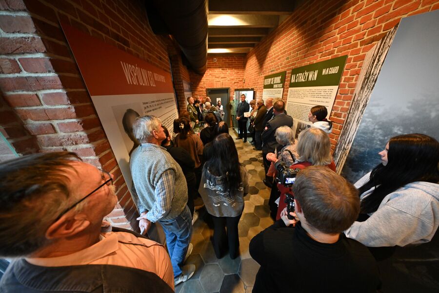 Otwarcie wystawy „O duszę i charakter Narodu Polskiego. Zrzeszenie Wolność i Niezawisłość”. Fot. Żaneta Wierzgacz (IPN)