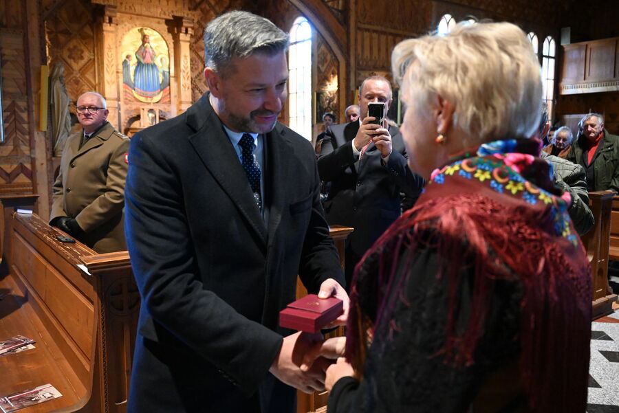 Uroczystości pogrzebowe Stanisława Klapera. Fot. Janusz Ślęzak (IPN)