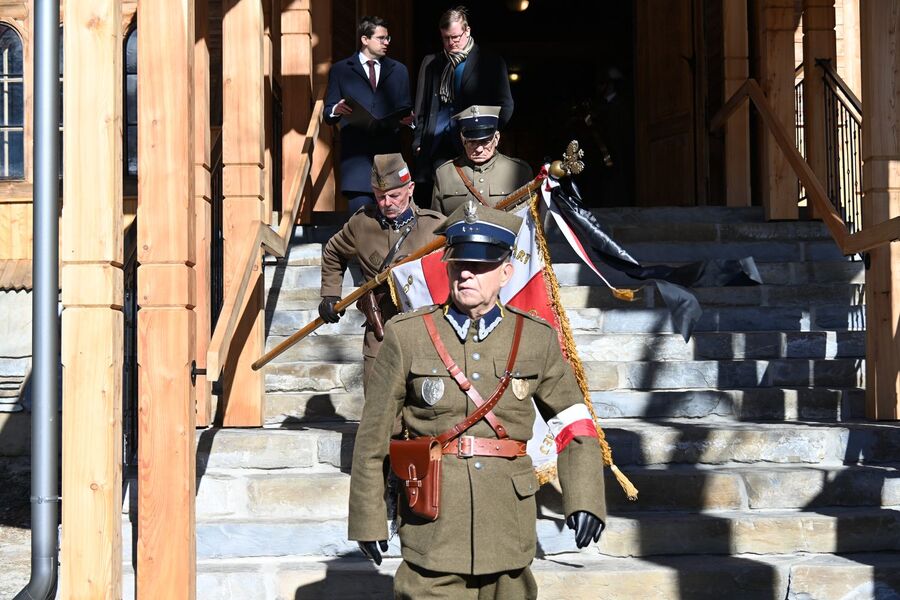 Uroczystości pogrzebowe Stanisława Klapera. Fot. Janusz Ślęzak (IPN)