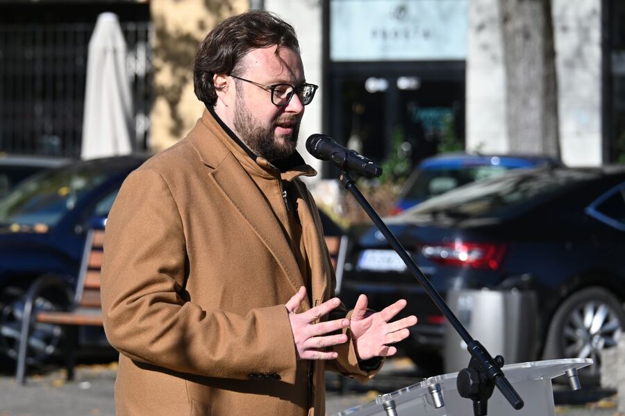 Pl. Wolnica. Otwarcie wystaw o Wincentym Witosie i Ignacym Daszyńskim. Fot. Janusz Ślęzak (IPN)