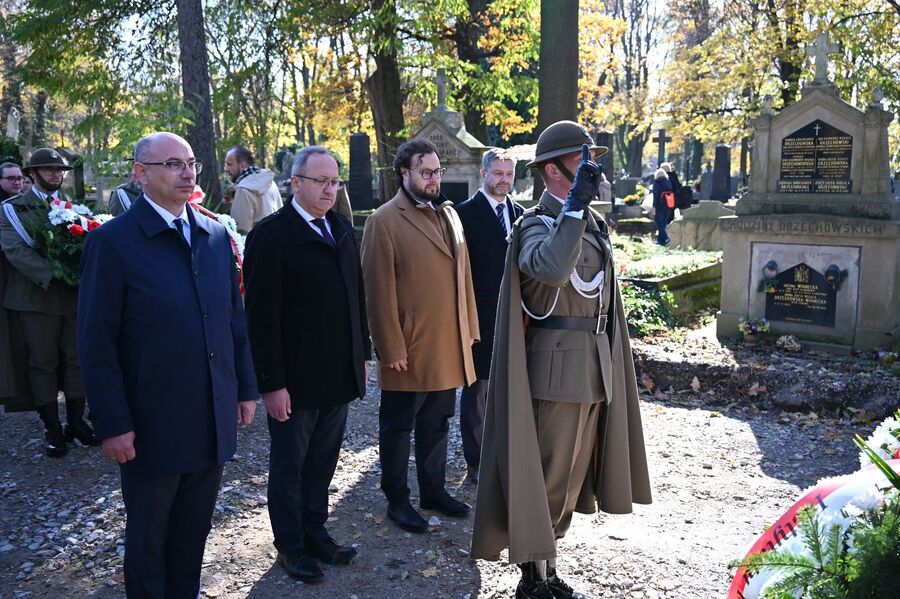 Krakowskie uroczystości upamiętniające Wincentego Witosa i Ignacego Daszyńskiego. Fot. Janusz Ślęzak (IPN)
