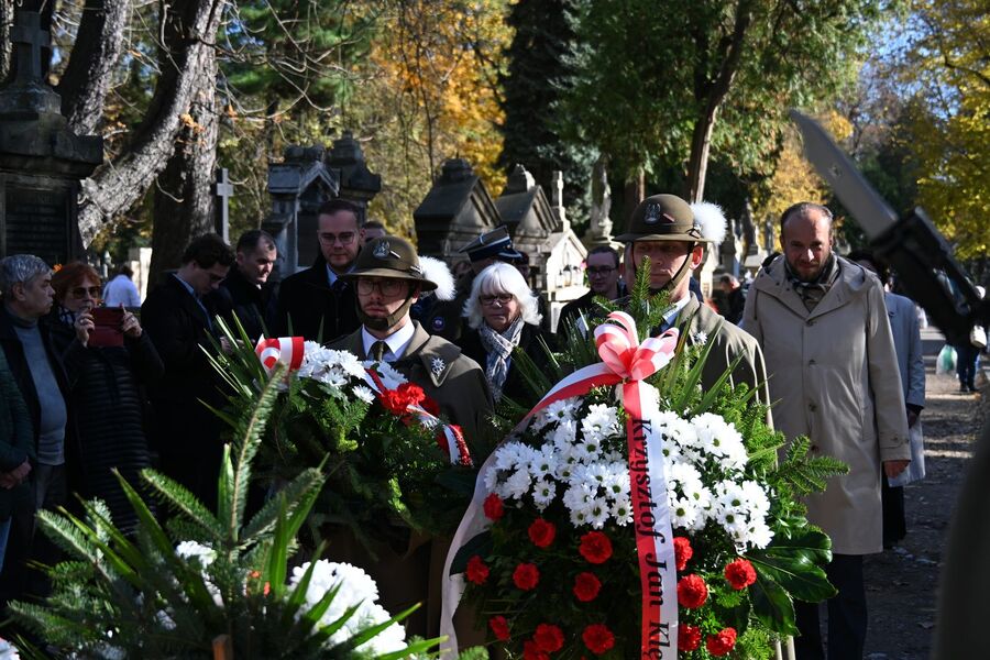 Krakowskie uroczystości upamiętniające Wincentego Witosa i Ignacego Daszyńskiego. Fot. Janusz Ślęzak (IPN)