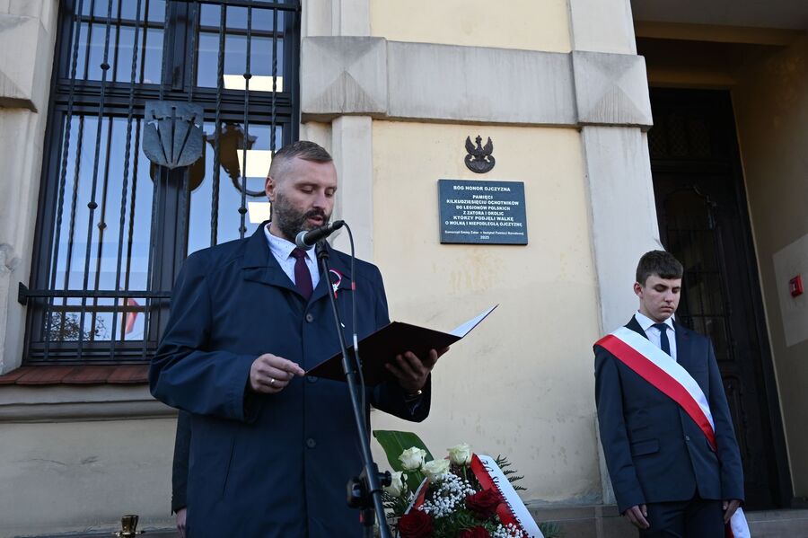 W Zatorze upamiętniono ochotników do Legionów Polskich. Fot. Janusz Ślęzak (IPN)