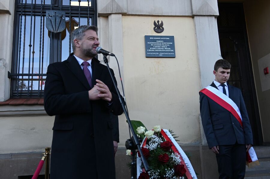 W Zatorze upamiętniono ochotników do Legionów Polskich. Fot. Janusz Ślęzak (IPN)