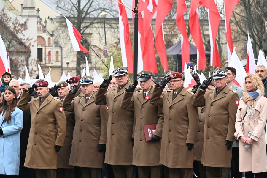 Krakowskie uroczystości z okazji Narodowego Święta Niepodległości. Fot. Janusz Ślęzak (IPN)
