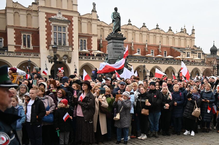 Krakowskie uroczystości z okazji Narodowego Święta Niepodległości. Fot. Janusz Ślęzak (IPN)