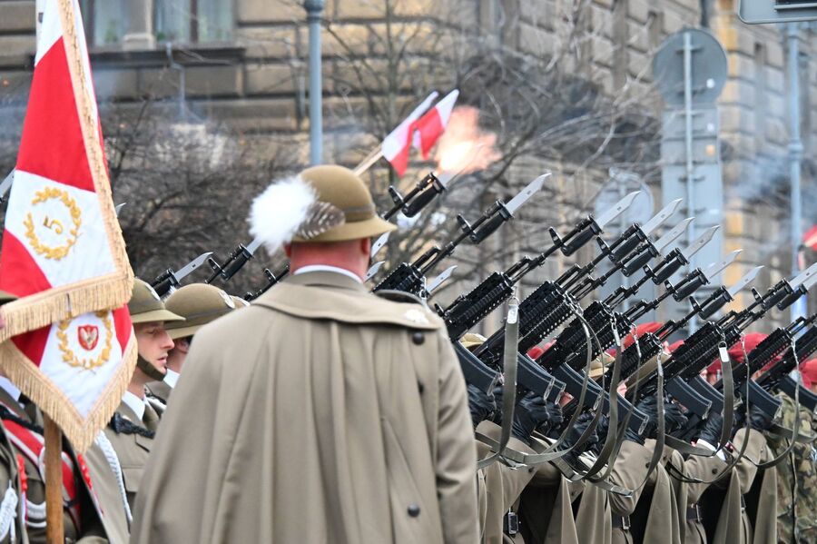 Krakowskie uroczystości z okazji Narodowego Święta Niepodległości. Fot. Janusz Ślęzak (IPN)