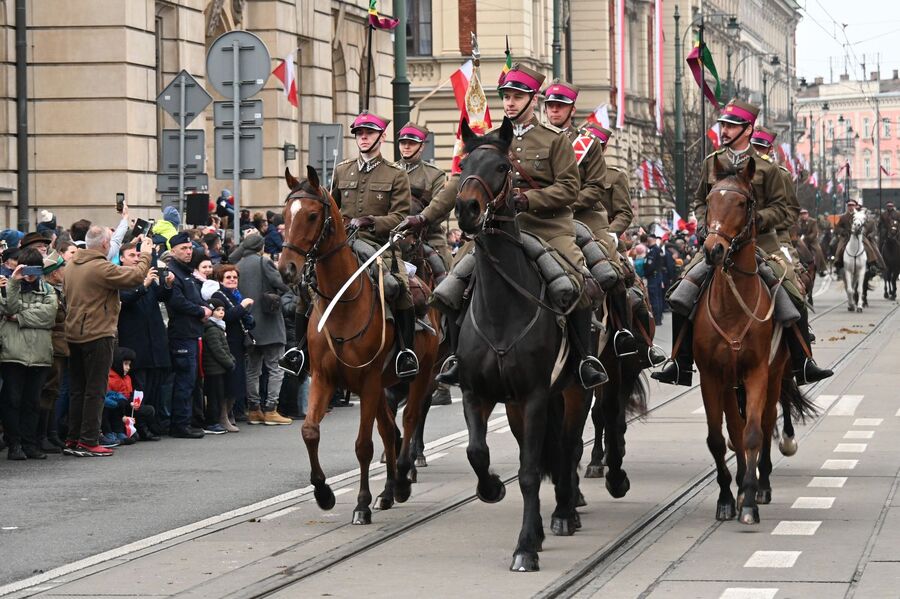 Krakowskie uroczystości z okazji Narodowego Święta Niepodległości. Fot. Janusz Ślęzak (IPN)