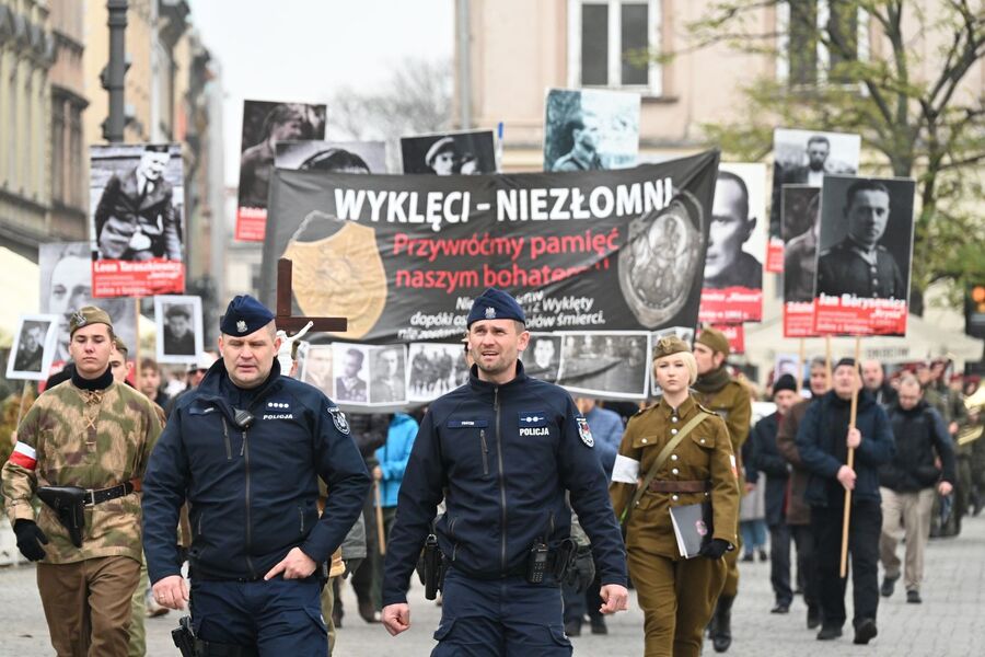 XII Krakowskie Zaduszki za Żołnierzy Wyklętych – Niezłomnych. Fot. Janusz Ślęzak (IPN)