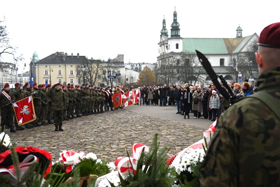 XII Krakowskie Zaduszki za Żołnierzy Wyklętych – Niezłomnych. Fot. Janusz Ślęzak (IPN)
