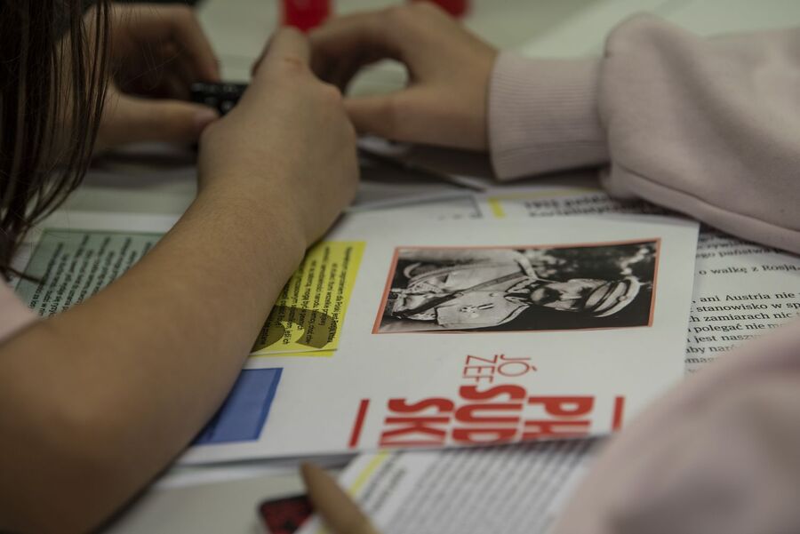 Pracownicy krakowskiego oddziału IPN przygotowali zajęcia edukacyjne. Fot. Agnieszka Masłowska (IPN)