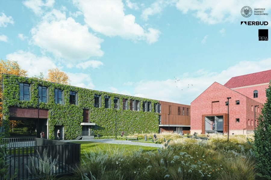 Nowy budynek IPN u zbiegu ulic Czarnieckiego i Rękawka w Krakowie (wizualizacja)