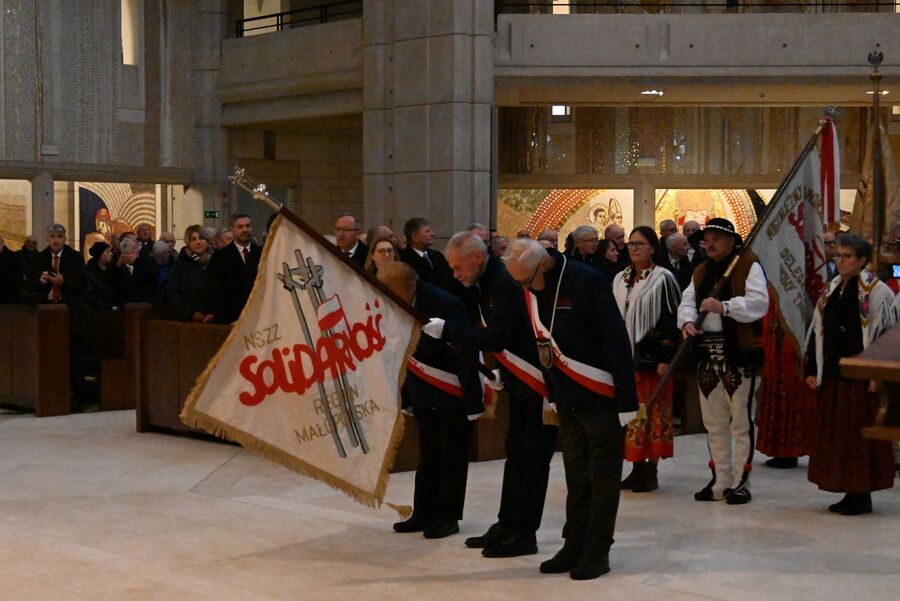 Kraków. Spotkanie z okazji 45. rocznicy rejestracji „Solidarności”. Fot. Żaneta Wierzgacz i Janusz Ślęzak (IPN)