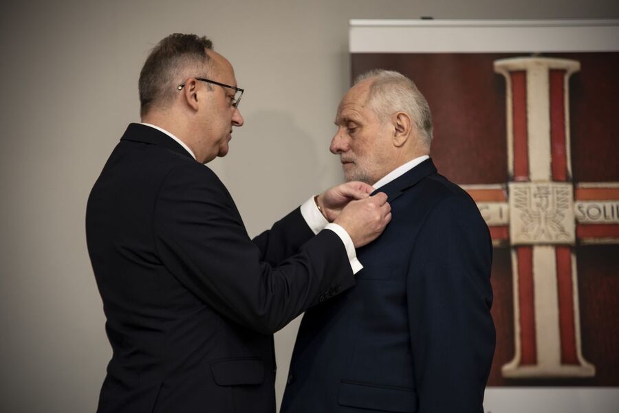 Kraków. Uroczystość wręczenia odznaczeń Krzyż Wolności i Solidarności. Fot. Agnieszka Masłowska (IPN)