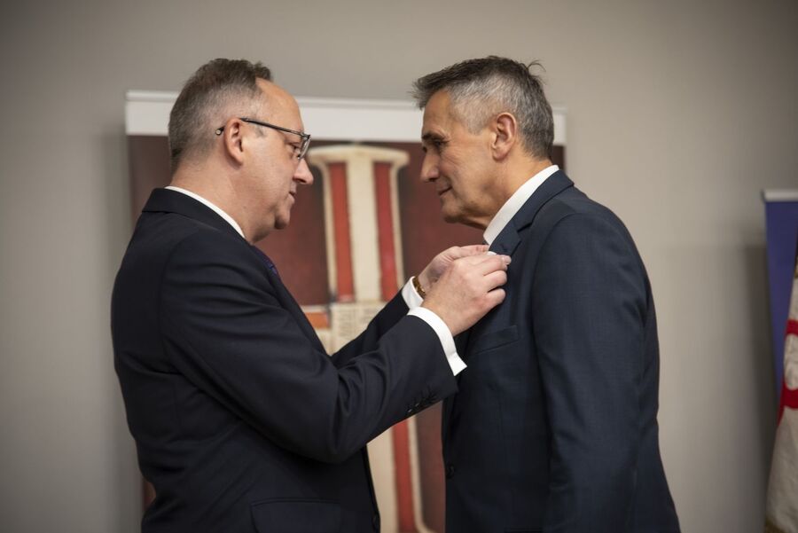 Kraków. Uroczystość wręczenia odznaczeń Krzyż Wolności i Solidarności. Fot. Agnieszka Masłowska (IPN)