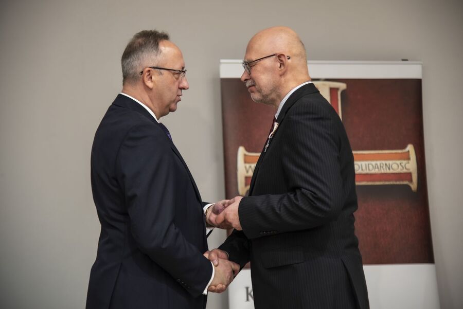 Kraków. Uroczystość wręczenia odznaczeń Krzyż Wolności i Solidarności. Fot. Agnieszka Masłowska (IPN)