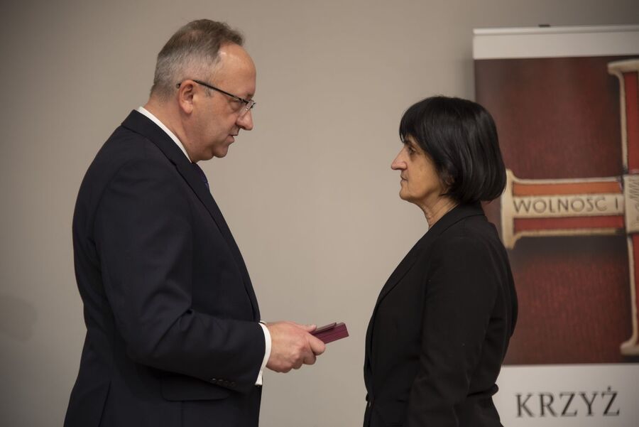 Kraków. Uroczystość wręczenia odznaczeń Krzyż Wolności i Solidarności. Fot. Agnieszka Masłowska (IPN)