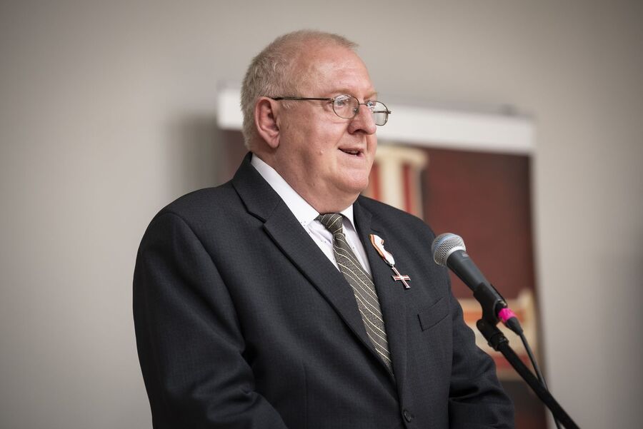 Kraków. Uroczystość wręczenia odznaczeń Krzyż Wolności i Solidarności. Fot. Agnieszka Masłowska (IPN)