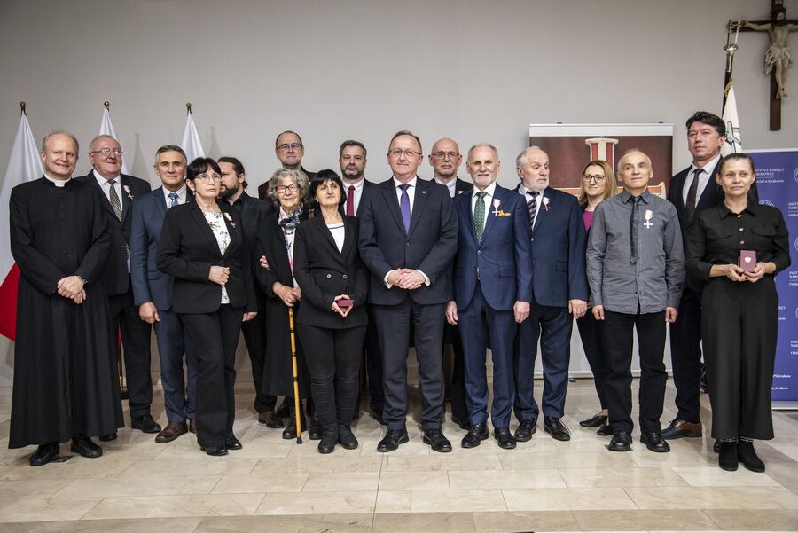 Kraków. Uroczystość wręczenia odznaczeń Krzyż Wolności i Solidarności. Fot. Agnieszka Masłowska (IPN)