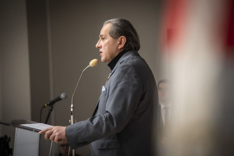 W Krakowie odbyło się uroczyste spotkanie z okazji 45. rocznicy rejestracji „Solidarności”. Fot. Agnieszka Masłowska (IPN)