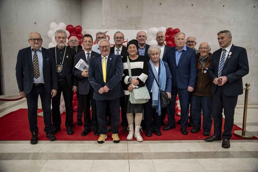 W Krakowie odbyło się uroczyste spotkanie z okazji 45. rocznicy rejestracji „Solidarności”. Fot. Agnieszka Masłowska (IPN)
