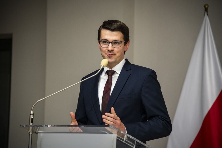 W Krakowie odbyło się uroczyste spotkanie z okazji 45. rocznicy rejestracji „Solidarności”. Fot. Agnieszka Masłowska (IPN)