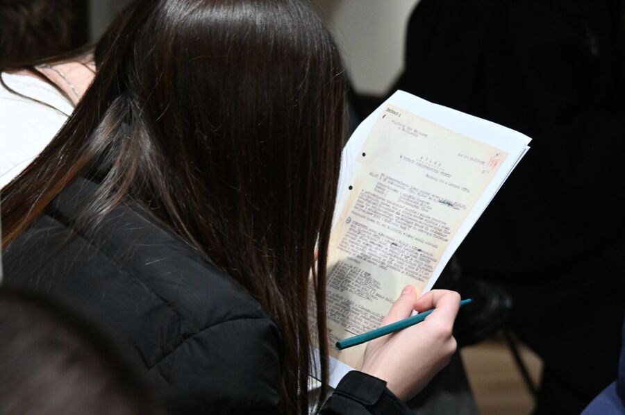 Projekt „Łączka i inne miejsca poszukiwań”. Zajęcia w siedzibie krakowskiego IPN. Fot. Janusz Ślęzak (IPN)