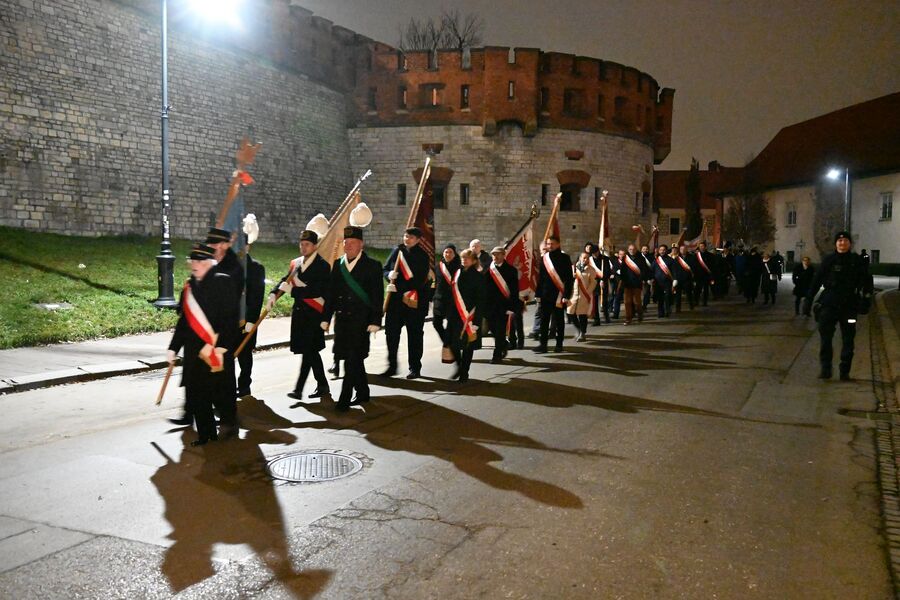 Kraków. Uroczystości w 44. rocznicę wprowadzenia stanu wojennego. Fot. Janusz Ślęzak (IPN)