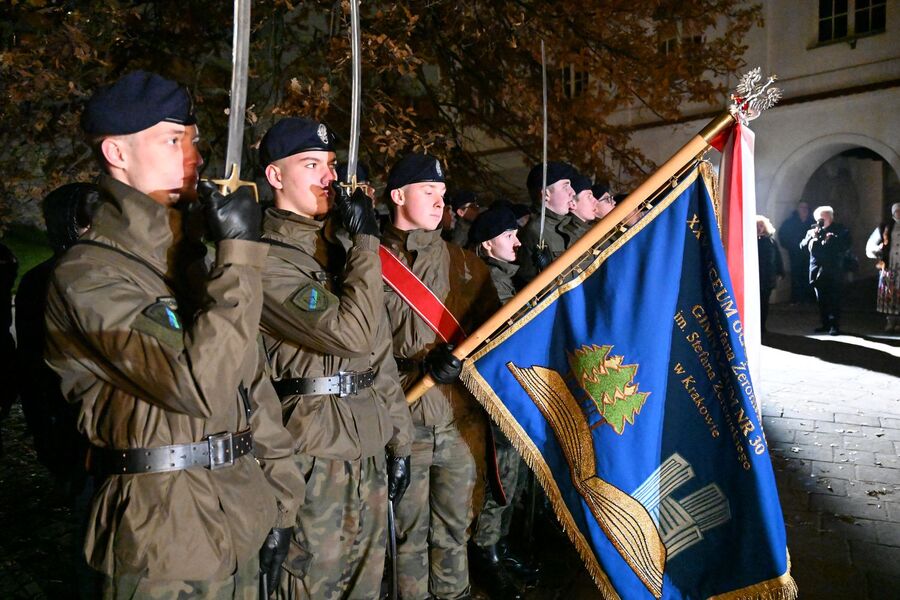 Kraków. Uroczystości w 44. rocznicę wprowadzenia stanu wojennego. Fot. Janusz Ślęzak (IPN)