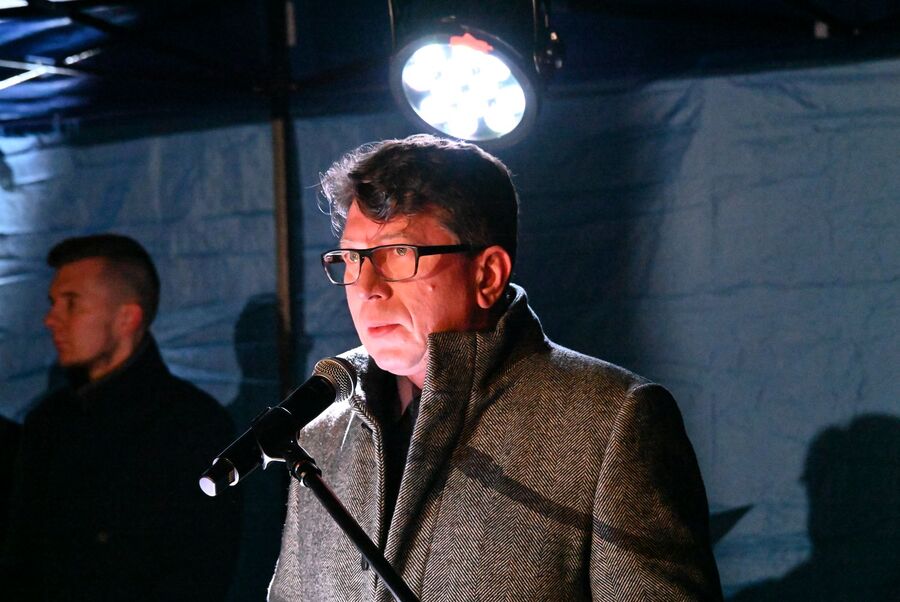 Kraków. Uroczystości w 44. rocznicę wprowadzenia stanu wojennego. Fot. Janusz Ślęzak (IPN)