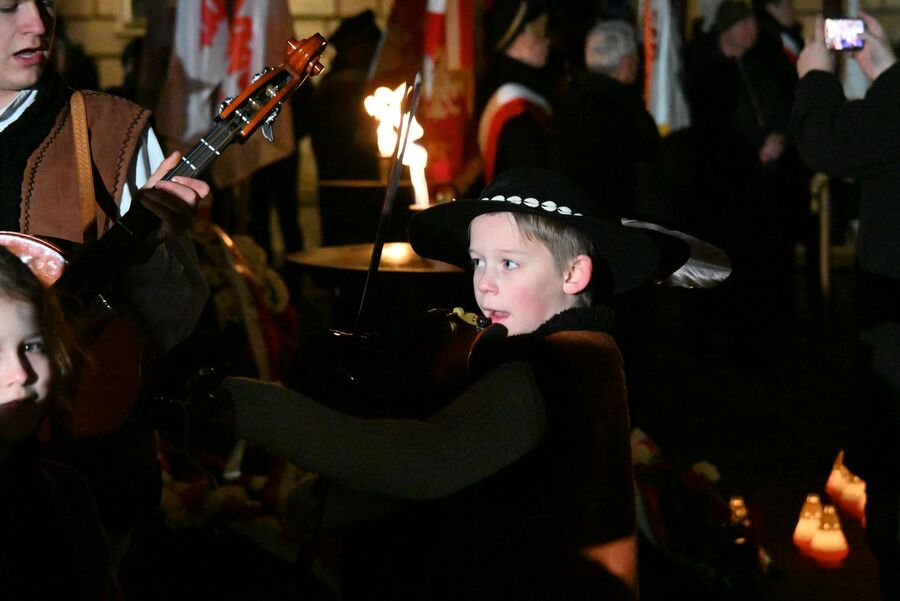 Kraków. Uroczystości w 44. rocznicę wprowadzenia stanu wojennego. Fot. Janusz Ślęzak (IPN)