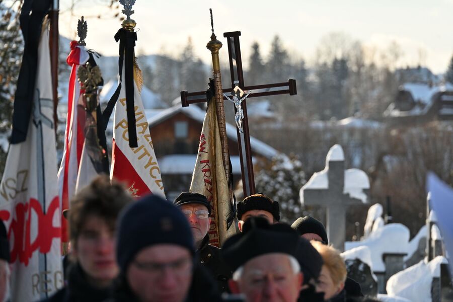 Uroczystości pogrzebowe Krzysztofa Owczarka w Zakopanem. Fot. Janusz Ślęzak (IPN)