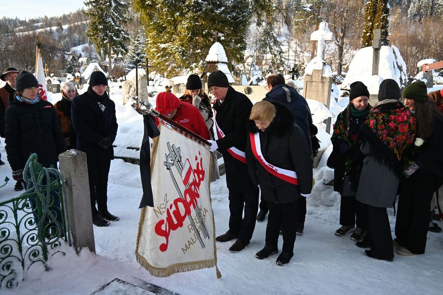 Uroczystości pogrzebowe Krzysztofa Owczarka w Zakopanem. Fot. Janusz Ślęzak (IPN)